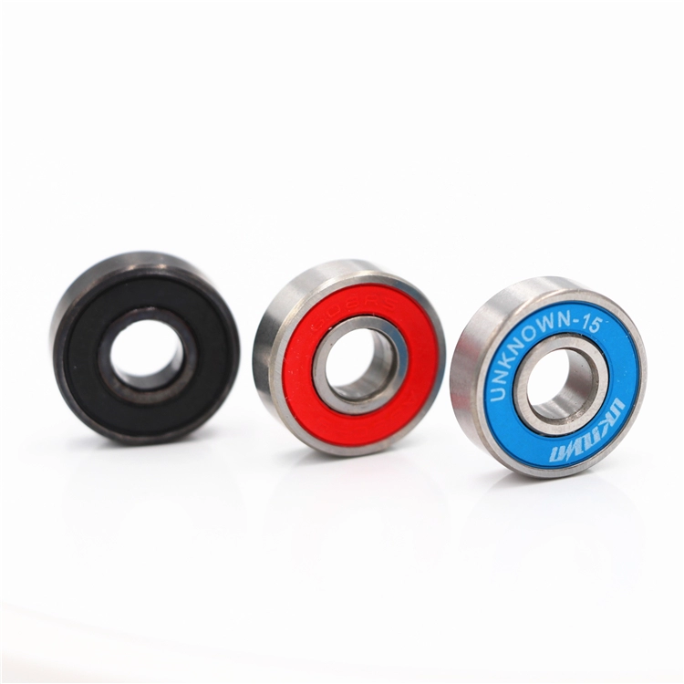 Faktori Pwovizyon pou yon sèl ranje Chrome Steel Nerjaveèi asye Gwo twou san fon Groove boul Portant 608 kote yo pote 608zz